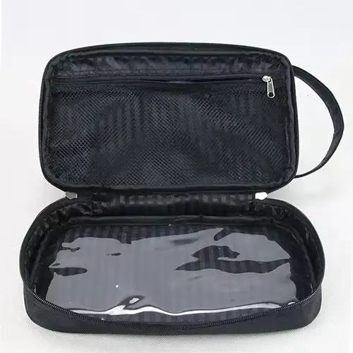 New Design Custom Premium Deluxe Waterproof Black Best Makeup Bags